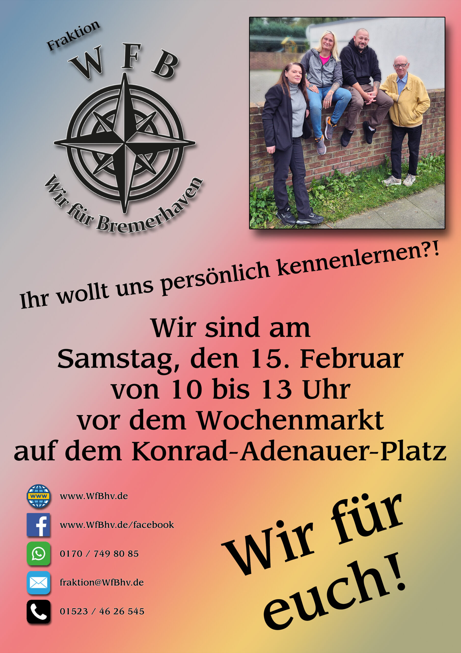 📢 Trefft uns persönlich – Infostand der WfB am 15. Februar!
