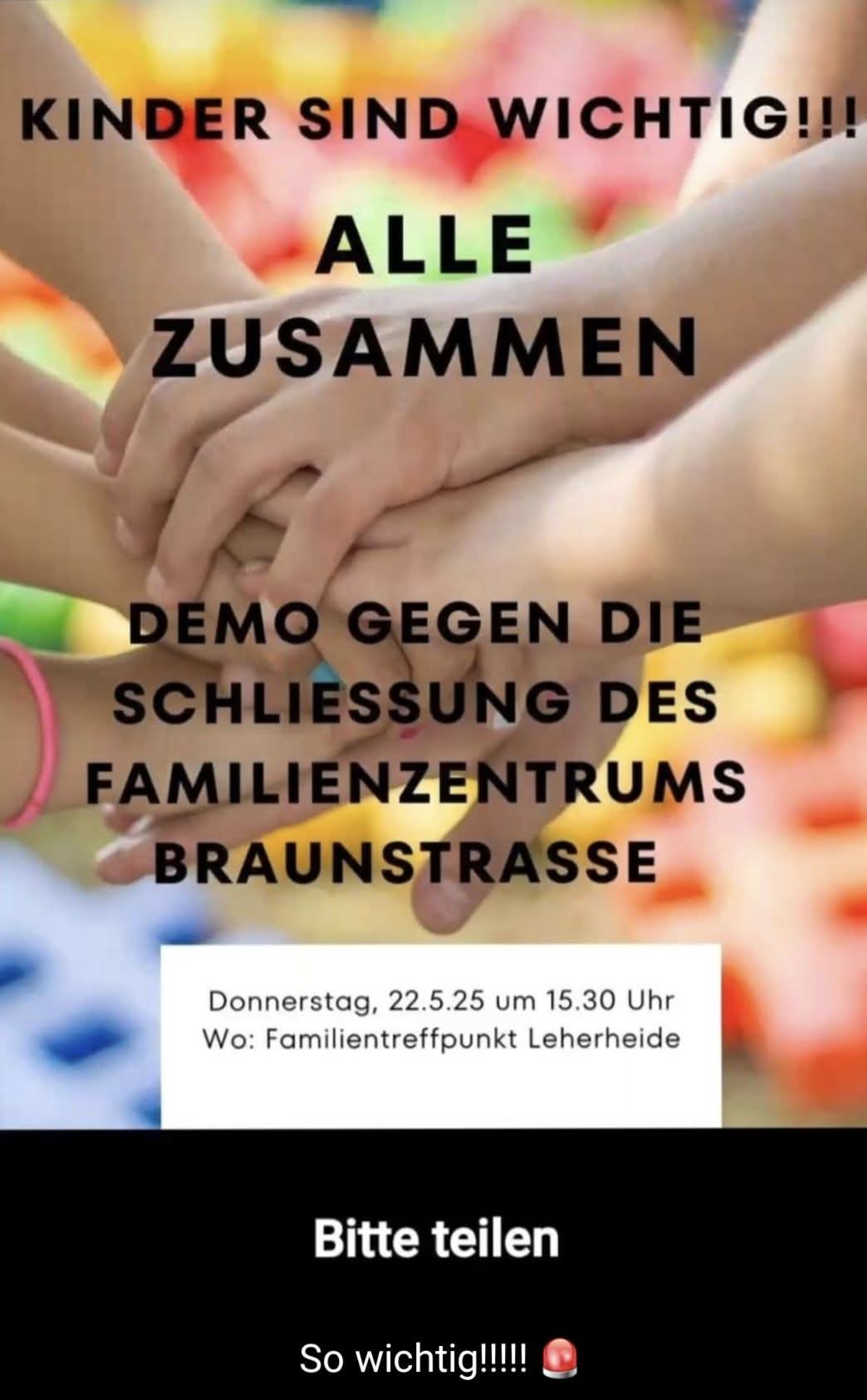 ❗ Familien Centrum darf nicht schließen – Soziale Anlaufstellen sichern, nicht streichen!
