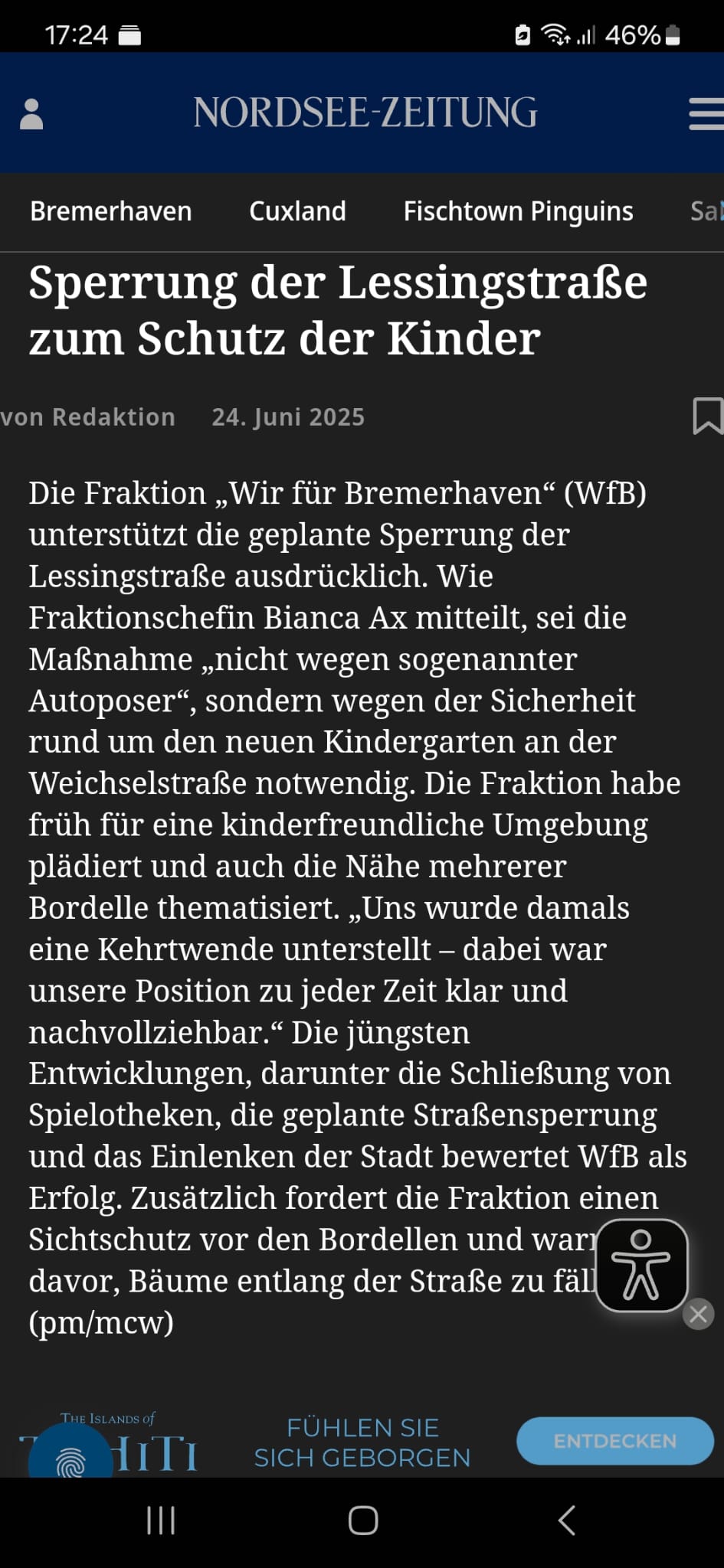 Wichtiger Schritt für mehr Kindersicherheit: Lessingstraße wird gesperrt